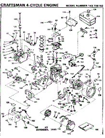 Replacement Parts parts for Craftsman Lawn & Garden Engine 143706152 from AppliancePartsPros.com
