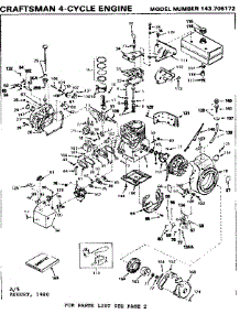 Replacement Parts parts for Craftsman Lawn & Garden Engine 143706172 from AppliancePartsPros.com