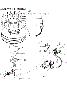 Magneto parts for Craftsman Lawn & Garden Engine 143707012 from AppliancePartsPros.com