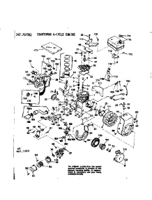 Replacement Parts parts for Craftsman Lawn & Garden Engine 143707052 from AppliancePartsPros.com