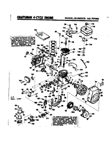Engine parts for Craftsman Lawn & Garden Engine 143707082 from AppliancePartsPros.com