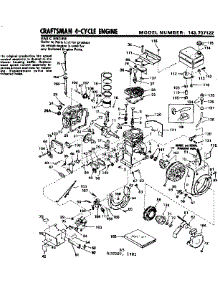 Replacement Parts parts for Craftsman Lawn & Garden Engine 143707122 from AppliancePartsPros.com