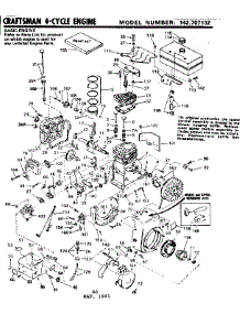 Replacement Parts parts for Craftsman Lawn & Garden Engine 143707132 from AppliancePartsPros.com