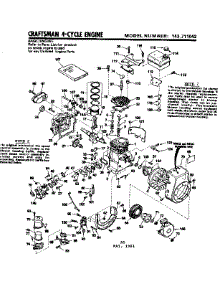 Replacement Parts parts for Craftsman Lawn & Garden Engine 143711042 from AppliancePartsPros.com