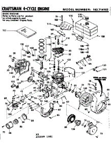 Replacement Parts parts for Craftsman Lawn & Garden Engine 143714102 from AppliancePartsPros.com