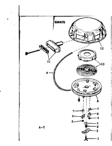 Rewind Starter parts for Craftsman Lawn & Garden Engine 143716052 from AppliancePartsPros.com