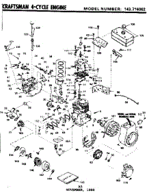 Replacement Parts parts for Craftsman Lawn & Garden Engine 143716062 from AppliancePartsPros.com