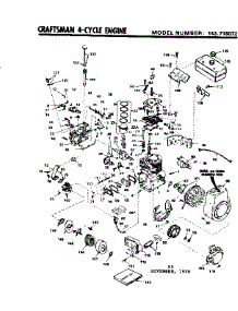 Replacement Parts parts for Craftsman Lawn & Garden Engine 143716072 from AppliancePartsPros.com