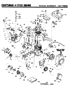 Replacement Parts parts for Craftsman Lawn & Garden Engine 143716092 from AppliancePartsPros.com