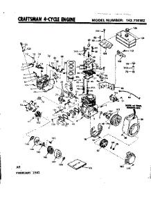 Replacement Parts parts for Craftsman Lawn & Garden Engine 143716102 from AppliancePartsPros.com