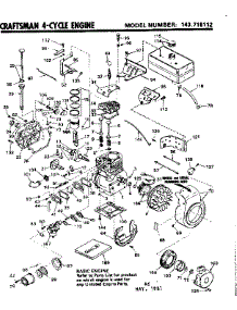 Replacement Parts parts for Craftsman Lawn & Garden Engine 143716112 from AppliancePartsPros.com