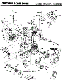 Replacement Parts parts for Craftsman Lawn & Garden Engine 143716182 from AppliancePartsPros.com