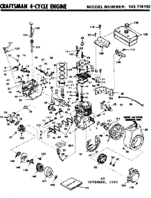 Replacement Parts parts for Craftsman Lawn & Garden Engine 143716192 from AppliancePartsPros.com