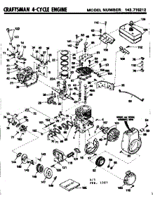 Replacement Parts parts for Craftsman Lawn & Garden Engine 143716212 from AppliancePartsPros.com