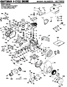 Replacement Parts parts for Craftsman Lawn & Garden Engine 143716312 from AppliancePartsPros.com