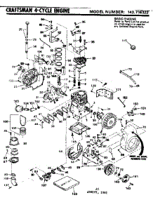 Replacement Parts parts for Craftsman Lawn & Garden Engine 143716322 from AppliancePartsPros.com