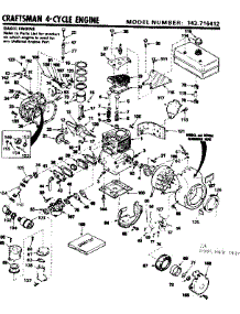 Replacement Parts parts for Craftsman Lawn & Garden Engine 143716412 from AppliancePartsPros.com