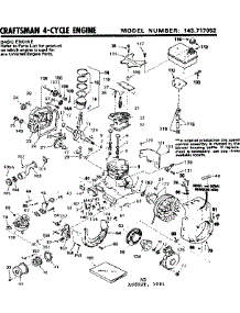 Replacement Parts parts for Craftsman Lawn & Garden Engine 143717052 from AppliancePartsPros.com