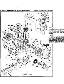 Replacement Parts parts for Craftsman Lawn & Garden Engine 143721032 from AppliancePartsPros.com