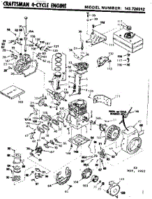 Replacement Parts parts for Craftsman Lawn & Garden Engine 143726012 from AppliancePartsPros.com