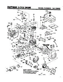 Replacement Parts parts for Craftsman Lawn & Garden Engine 143726052 from AppliancePartsPros.com