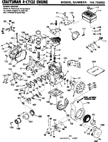 Replacement Parts parts for Craftsman Lawn & Garden Engine 143726202 from AppliancePartsPros.com