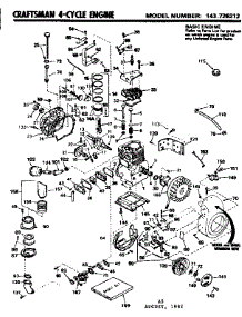 Replacement Parts parts for Craftsman Lawn & Garden Engine 143726212 from AppliancePartsPros.com