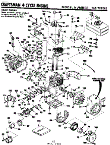 Replacement Parts parts for Craftsman Lawn & Garden Engine 143726262 from AppliancePartsPros.com