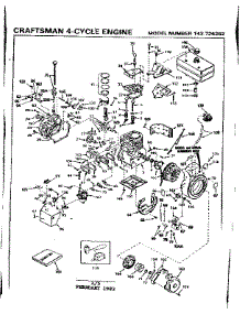 Replacement Parts parts for Craftsman Lawn & Garden Engine 143726282 from AppliancePartsPros.com