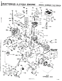 Replacement Parts parts for Craftsman Lawn & Garden Engine 143735012 from AppliancePartsPros.com