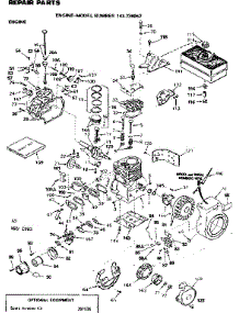 Replacement Parts parts for Craftsman Lawn & Garden Engine 143736062 from AppliancePartsPros.com