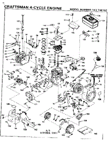 Replacement Parts parts for Craftsman Lawn & Garden Engine 143736102 from AppliancePartsPros.com