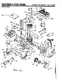 Replacement Parts parts for Craftsman Lawn & Garden Engine 143741062 from AppliancePartsPros.com