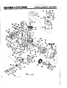 Replacement Parts parts for Craftsman Lawn & Garden Engine 143741072 from AppliancePartsPros.com