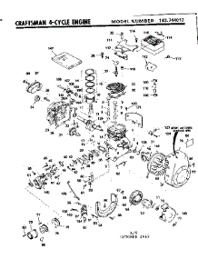 Replacement Parts parts for Craftsman Lawn & Garden Engine 143744012 from AppliancePartsPros.com