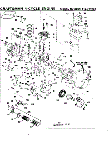 Replacement Parts parts for Craftsman Lawn & Garden Engine 143744032 from AppliancePartsPros.com