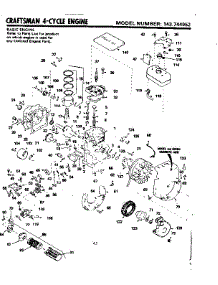 Replacement Parts parts for Craftsman Lawn & Garden Engine 143744052 from AppliancePartsPros.com