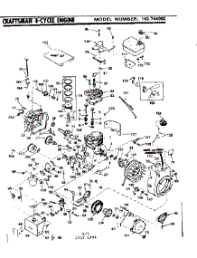 Replacement Parts parts for Craftsman Lawn & Garden Engine 143744082 from AppliancePartsPros.com