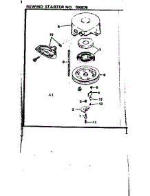 Rewind Starter parts for Craftsman Lawn & Garden Engine 143744092 from AppliancePartsPros.com