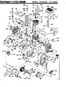 Replacement Parts parts for Craftsman Lawn & Garden Engine 143744092 from AppliancePartsPros.com