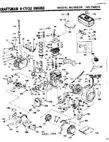 Replacement Parts parts for Craftsman Lawn & Garden Engine 143746072 from AppliancePartsPros.com
