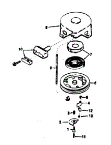 Rewind Starter parts for Craftsman Lawn & Garden Engine 143754152 from AppliancePartsPros.com