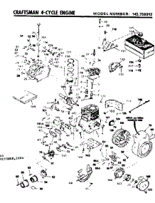 Replacement Parts parts for Craftsman Lawn & Garden Engine 143756012 from AppliancePartsPros.com