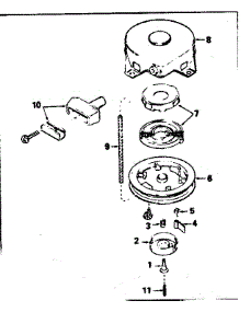 Rewind Starter No. 590420 parts for Craftsman Lawn & Garden Engine 143756072 from AppliancePartsPros.com