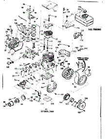 Replacement Parts parts for Craftsman Lawn & Garden Engine 143756092 from AppliancePartsPros.com