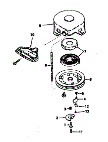 Rewind Starter No. 590576 parts for Craftsman Lawn & Garden Engine 143756162 from AppliancePartsPros.com