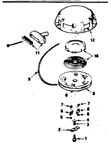 Rewind Starter parts for Craftsman Lawn & Garden Engine 143756212 from AppliancePartsPros.com