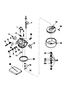 Carburetor parts for Craftsman Lawn & Garden Engine 143756222 from AppliancePartsPros.com