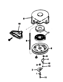 Rewind Starter parts for Craftsman Lawn & Garden Engine 143756222 from AppliancePartsPros.com