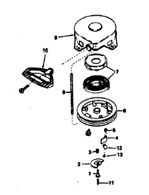 Rewind Starter parts for Craftsman Lawn & Garden Engine 143760442 from AppliancePartsPros.com
